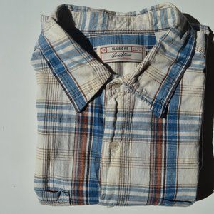 Levi's Plaid Button-up T-shirt